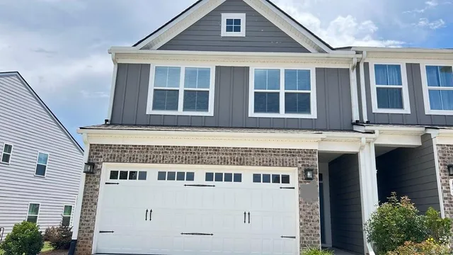 a front view of a building