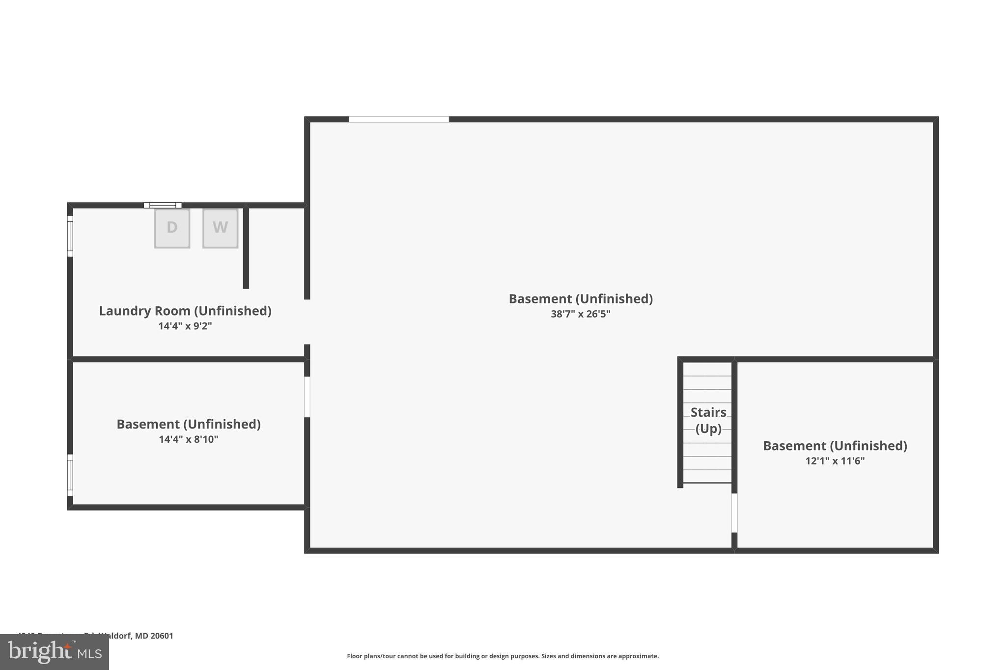 4940 Bryantown Road Waldorf, MD 20601 - Photo 101 of 102 Basement floorplan