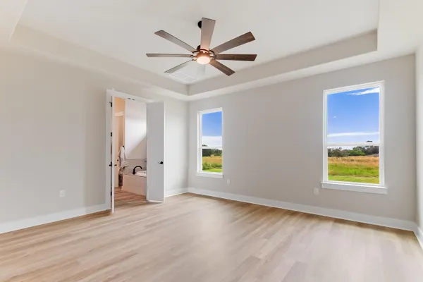 a view of an empty room and window