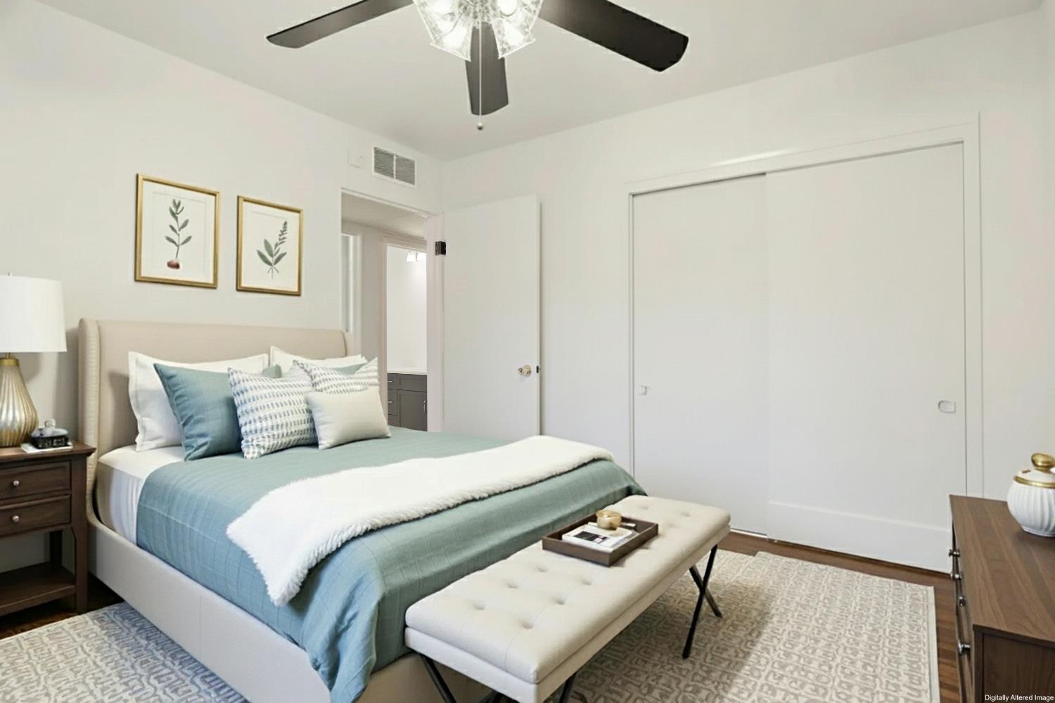 1417 Fransen Lane Modesto, CA 95355 - Photo 12 of 30 a bedroom with a bed and a window