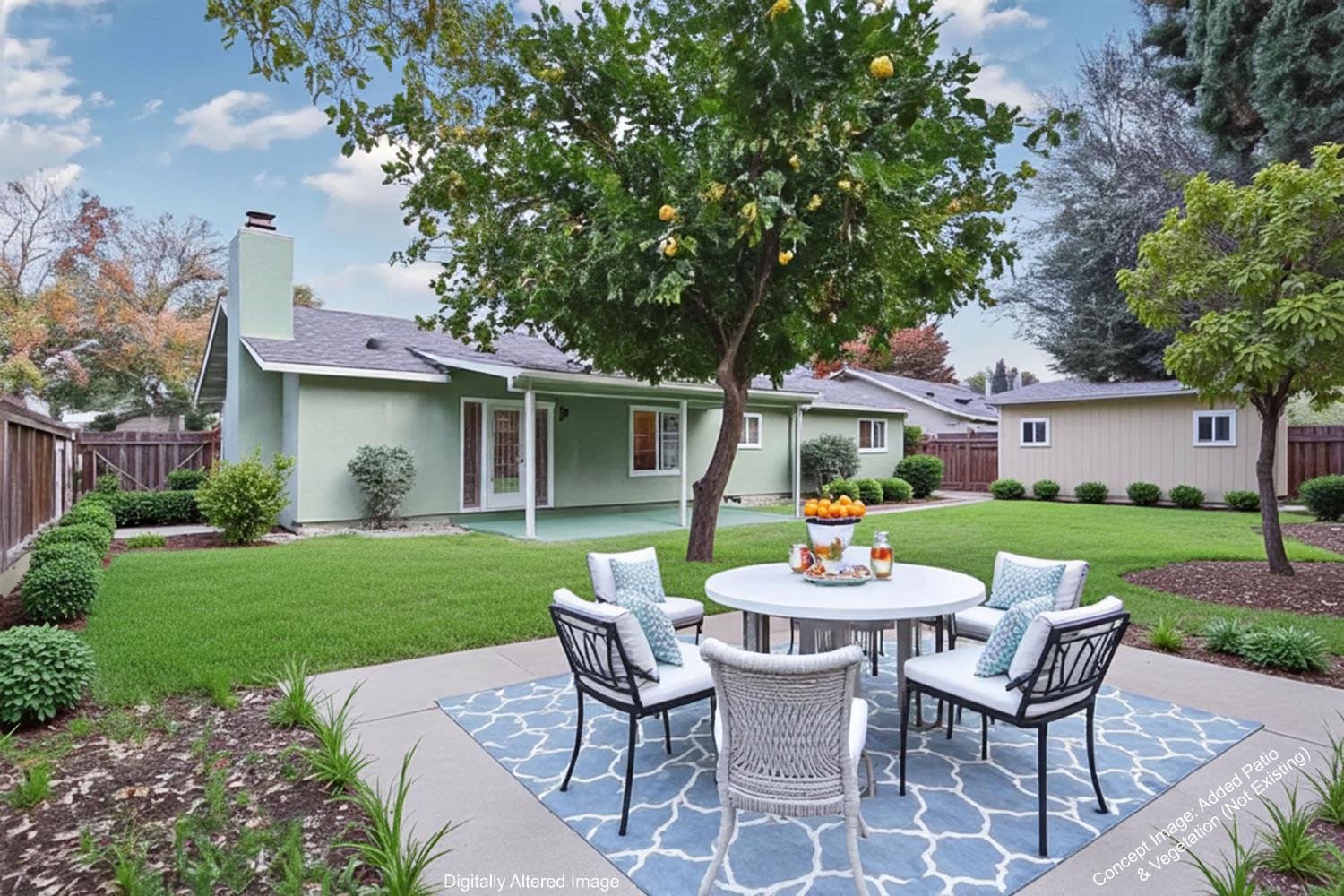 1417 Fransen Lane Modesto, CA 95355 - Photo 22 of 30 a dining room with furniture and garden