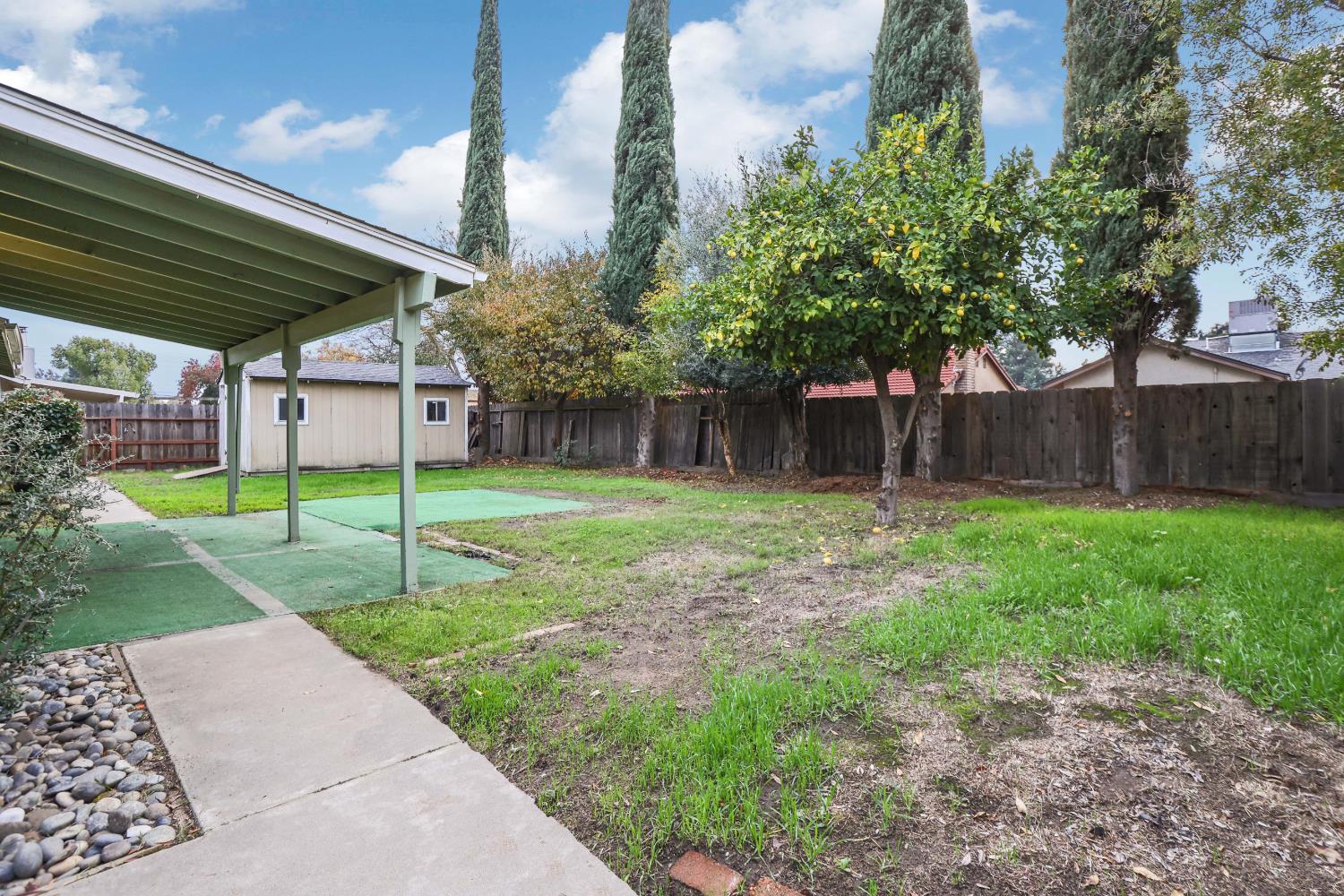 1417 Fransen Lane Modesto, CA 95355 - Photo 24 of 30 a view of a house with backyard and a tree