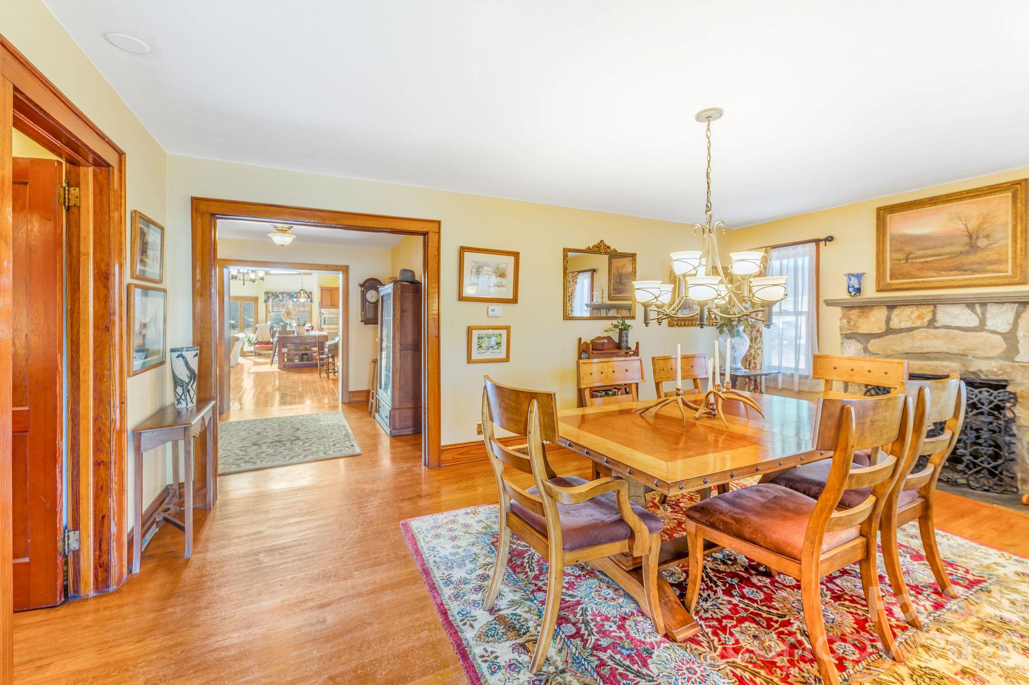 22 Mountain Spring Lane Canton, NC 28716 - Photo 34 of 48 a dining room filled with furniture and window