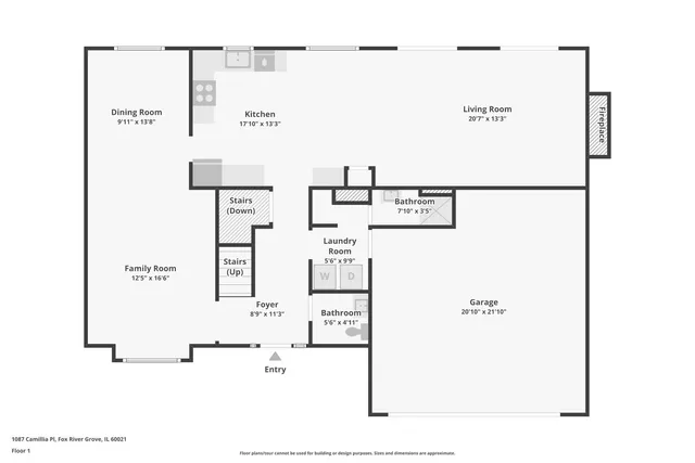 $581,900 | 1087 Camillia Place, Fox River Grove, IL 60021