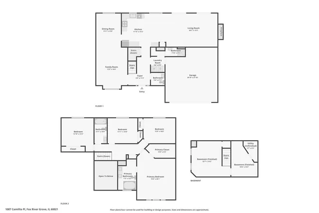 $581,900 | 1087 Camillia Place, Fox River Grove, IL 60021