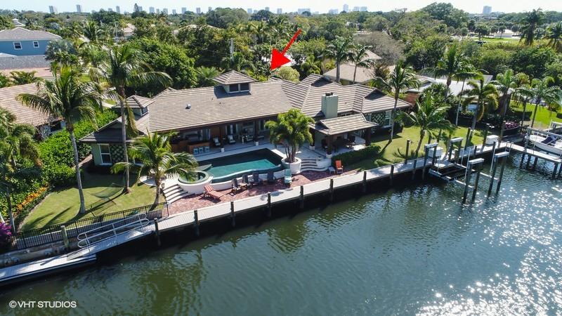 645 Inlet Road North Palm Beach, FL 33408 - Photo 33 of 35 an aerial view of house with yard swimming pool and outdoor seating