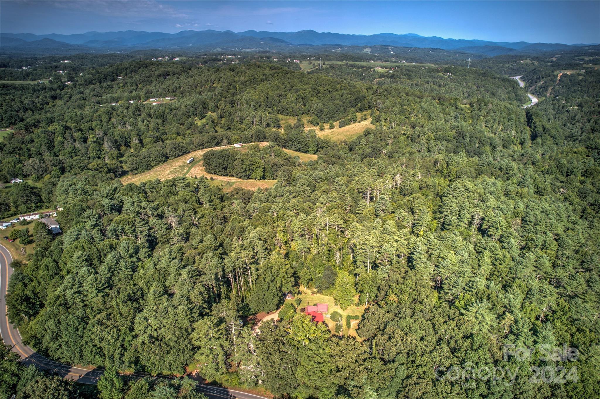 911 Jupiter Road Weaverville, NC 28787 - Photo 36 of 39 a view of a lush green field with lots of tress in it
