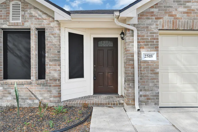 a front view of a house