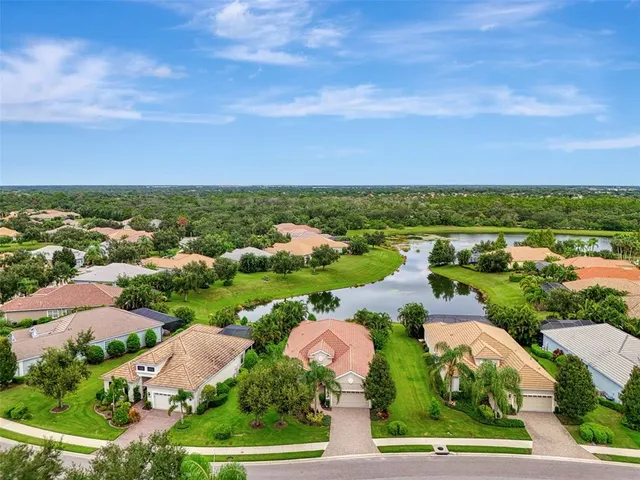 an aerial view of a city