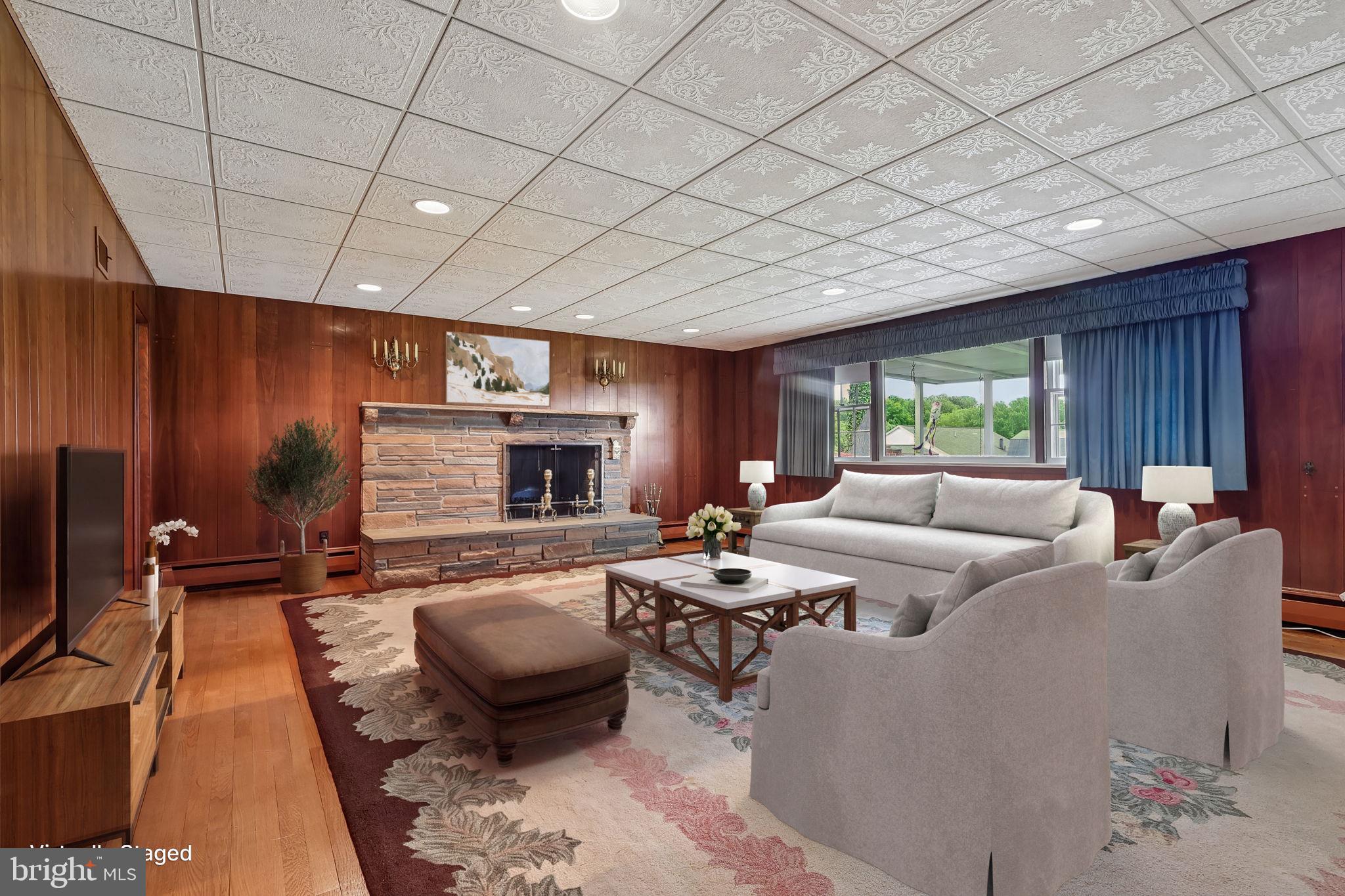 983 Palmers Mill Road Media, PA 19063 - Photo 26 of 83 Awesome GREAT Room with wood buring FB