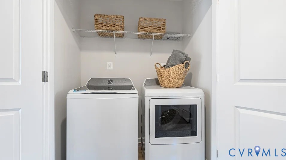 16040 Abelson Way, Unit 16040 Chesterfield, VA 23832 - Photo 15 of 20 a utility room with dryer and washer