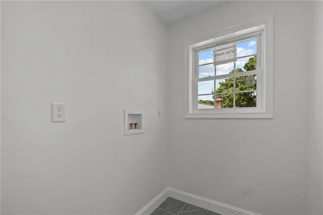 a small space with window