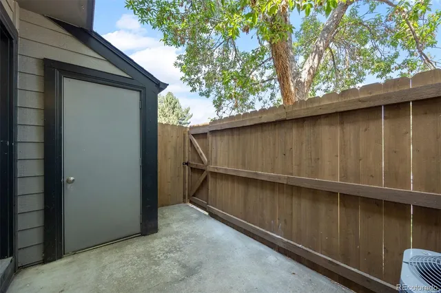 a backyard of a house