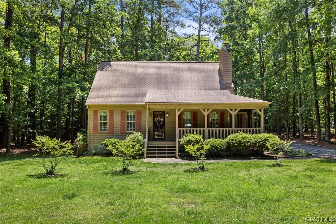 12441 Spring Run Road Chesterfield, VA 23832 - Photo 1 of 28 a view of a house with a yard plants and large tree