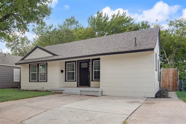 a backyard of a house