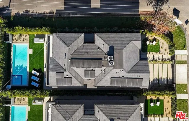 an aerial view of a city