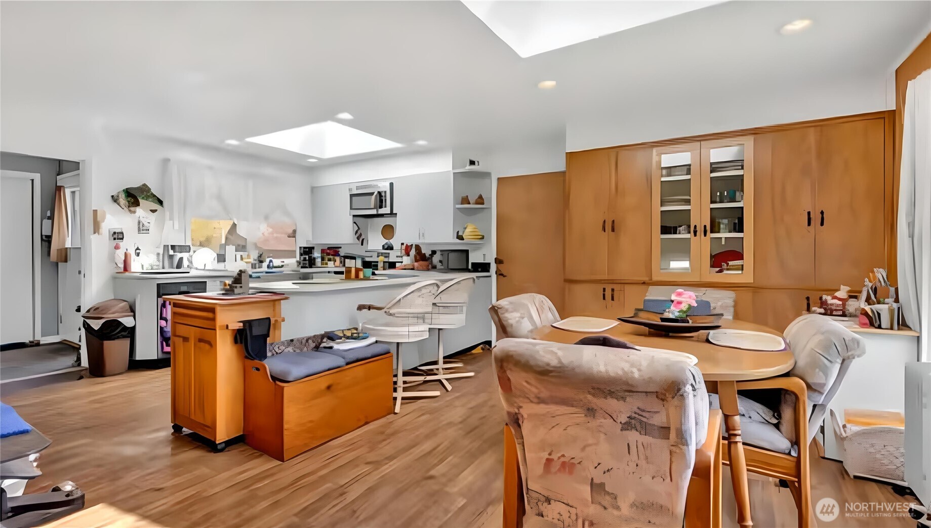 121 Bear Gulch Road Aberdeen, WA 98520 - Photo 3 of 18 a living room with furniture a wooden floor and a sink