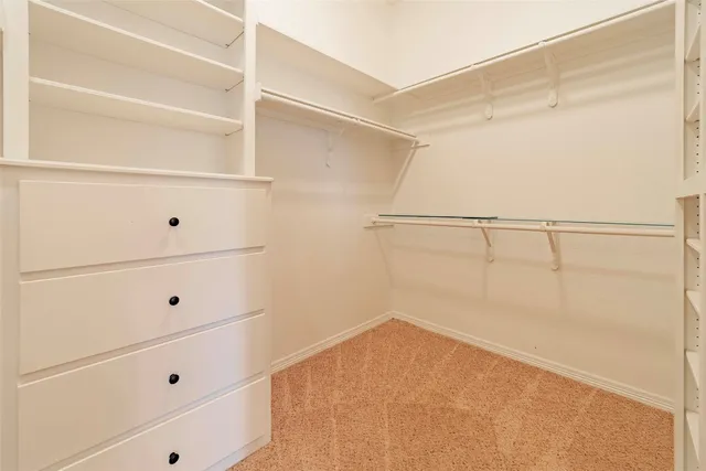 a view of a walk in closet