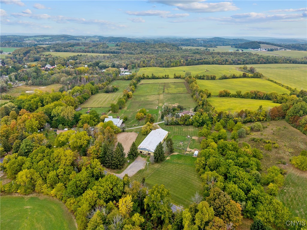 693 Masters Road Elbridge, NY 13060 - Photo 5 of 29 Yellow Barn with driveway to Masters Road.