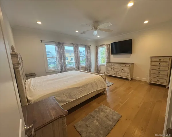 a view of a lake from a balcony