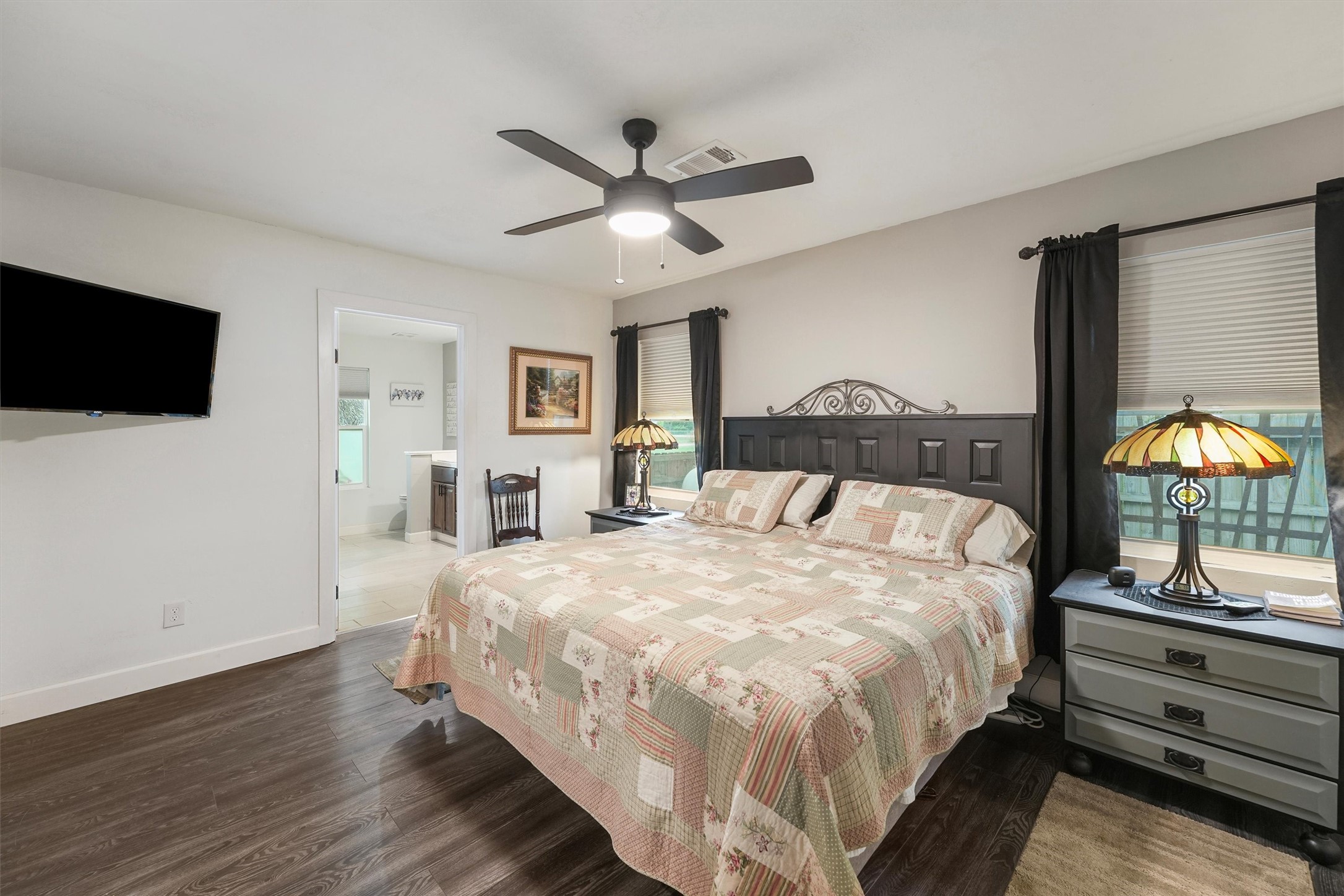 35 Bounty Palacios, TX 77465 - Photo 17 of 35 a bedroom with a bed and a flat screen tv