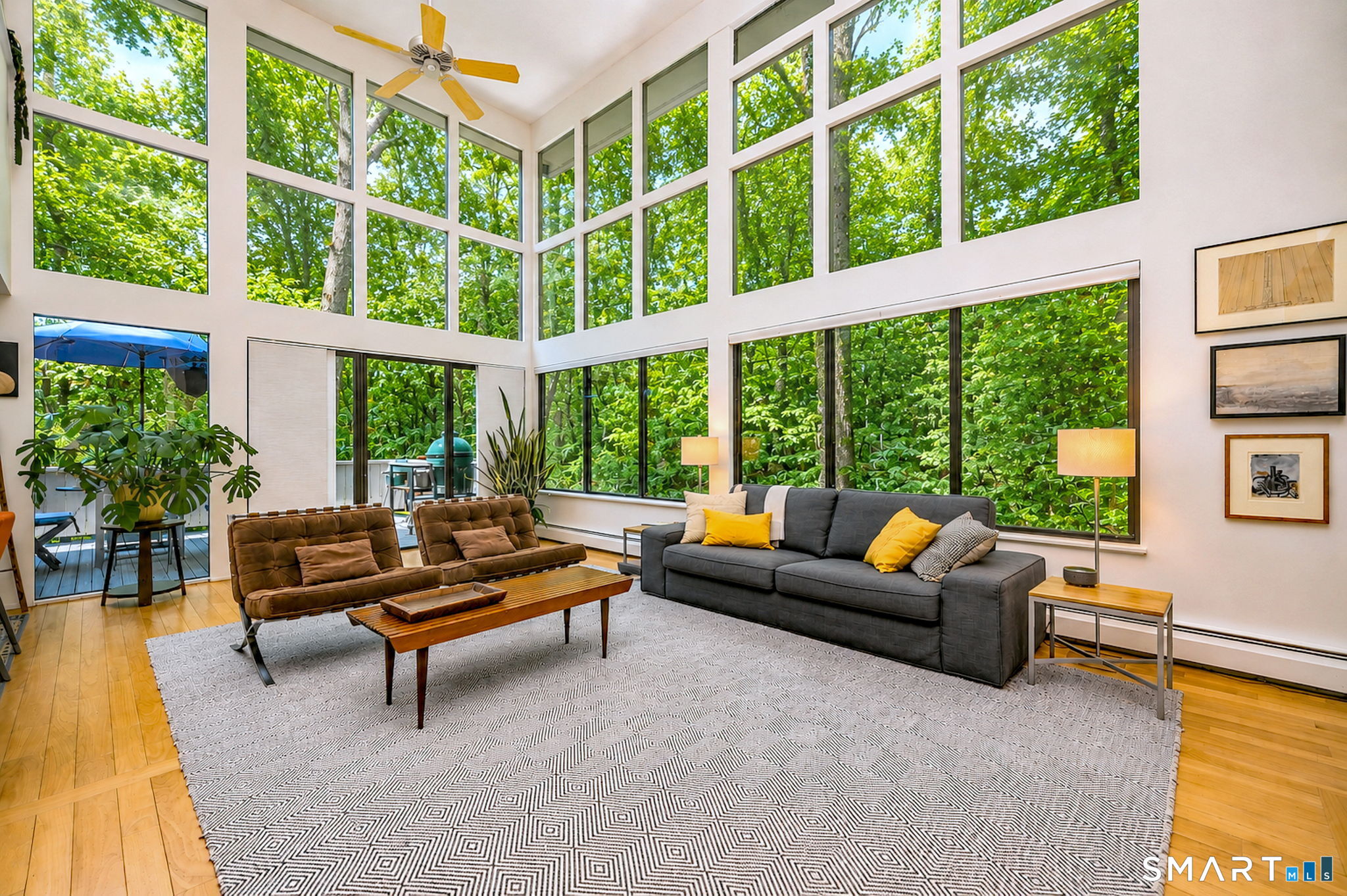 95 Thankful Stow Road Guilford, CT 06437 - Photo 4 of 40 Stunning Living Room with 2 story windows!