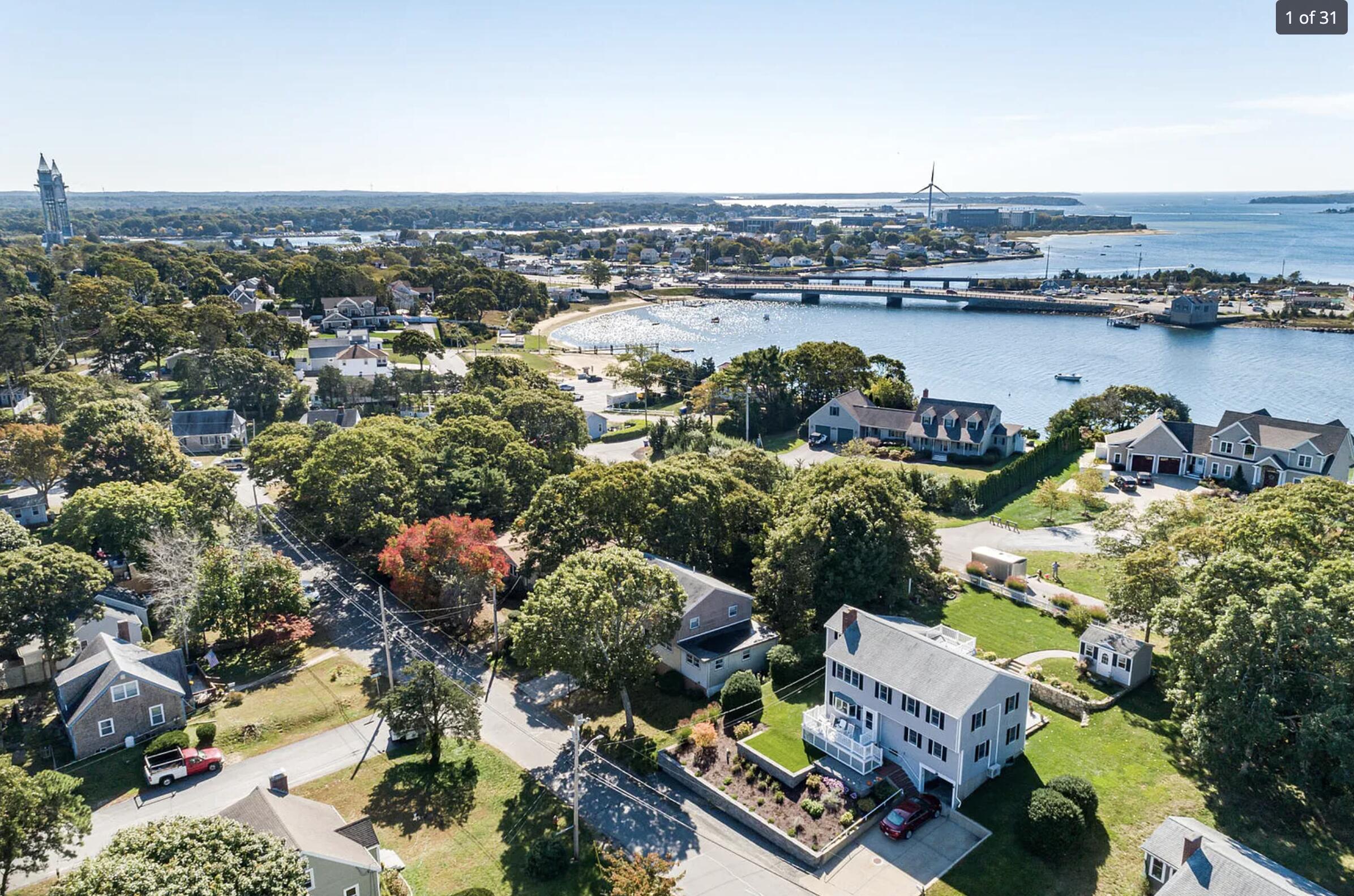 9 Rip Van Winkle Way Buzzards Bay, MA 02532 - Photo 54 of 56 an aerial view of lake and city