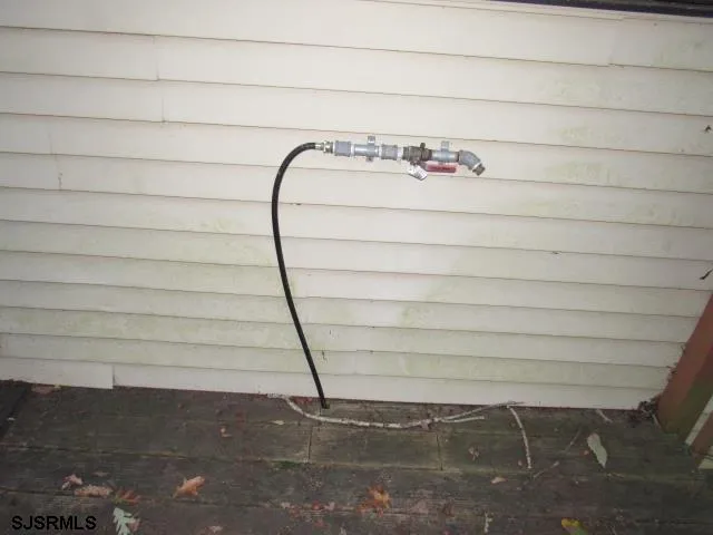 a close up of a shower