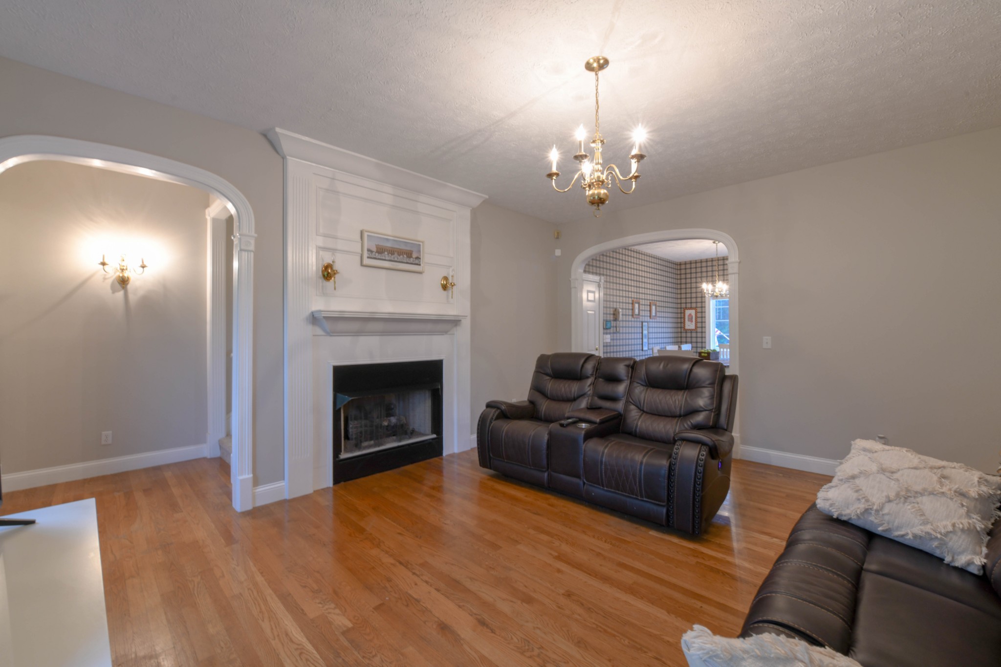 2558 South Mt Pleasant Road Greenbrier, TN 37073 - Photo 5 of 36 a living room with furniture and a fireplace