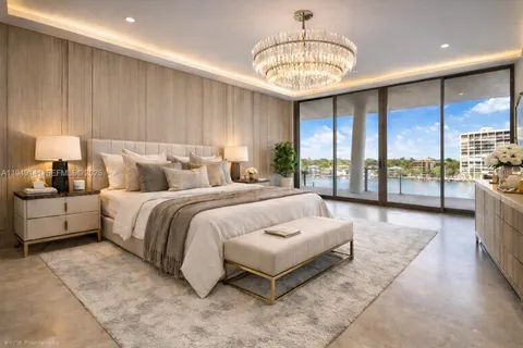 an empty room with floor to ceiling window and windows