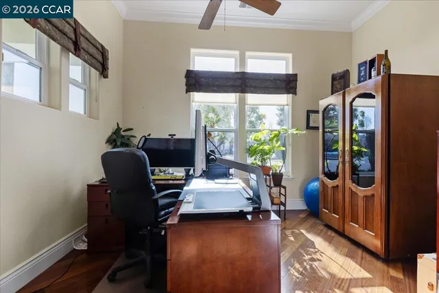 a room with furniture and a window