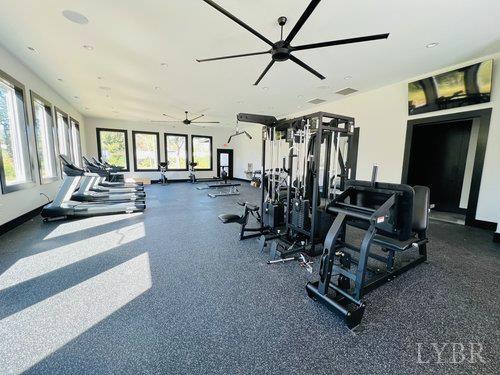 38 Shotman Road Rustburg, VA 24588 - Photo 18 of 22 a view of a room with gym equipment