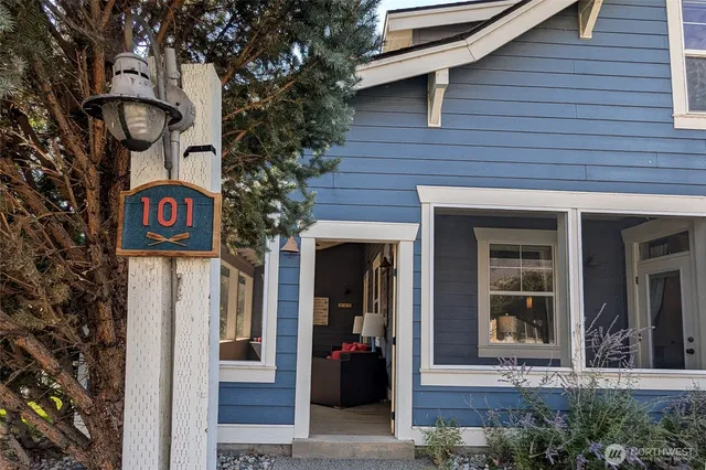 a view of sign board with street