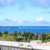 a view of a city from a terrace
