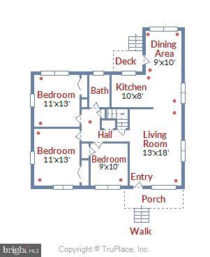 911 Whitehall Street Silver Spring, MD 20901 - Photo 67 of 68 Main level floor plan
