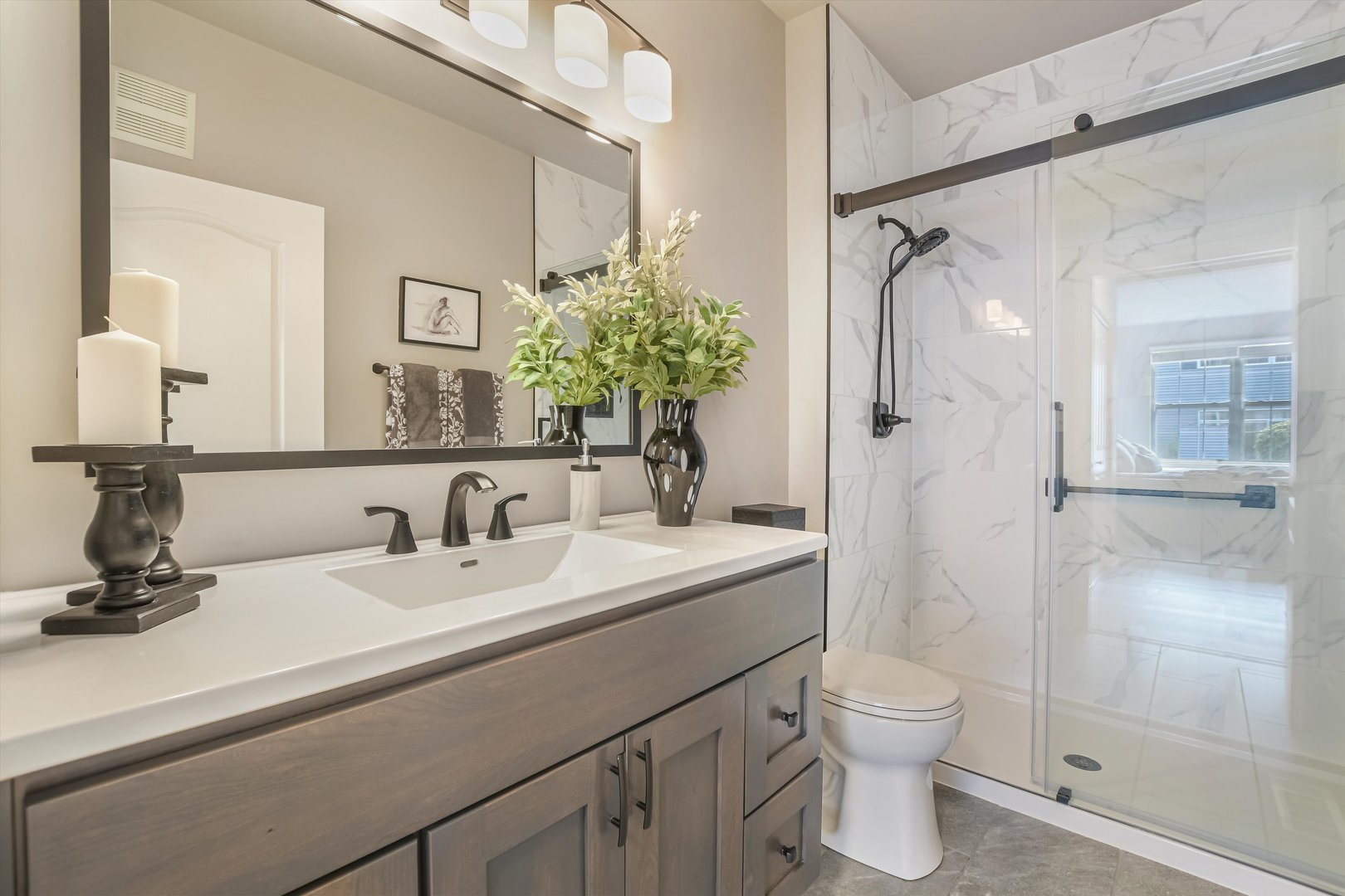 2562 Golf Ridge Circle, Unit 2562 Naperville, IL 60563 - Photo 15 of 22 a bathroom with a sink a toilet and shower