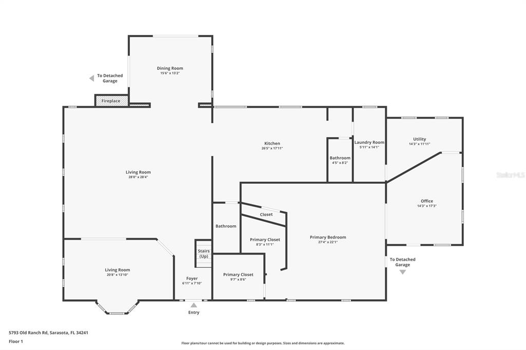 5793 Old Ranch Road Sarasota, FL 34241 - Photo 98 of 100 1st Floor, floorplan, house #1