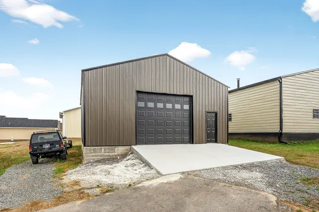 a front view of a house