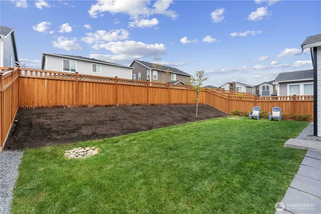 a view of an interior of a house with a yard