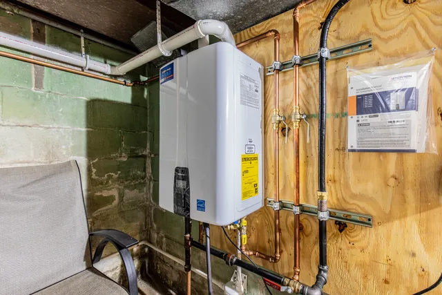 a view of a storage room