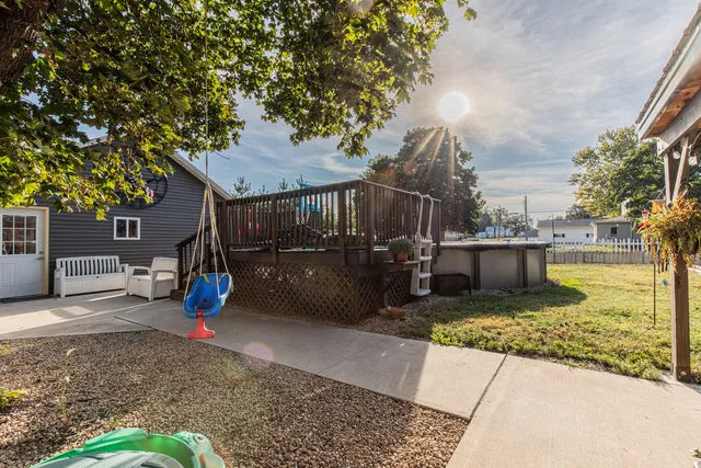 a house view with a garden space