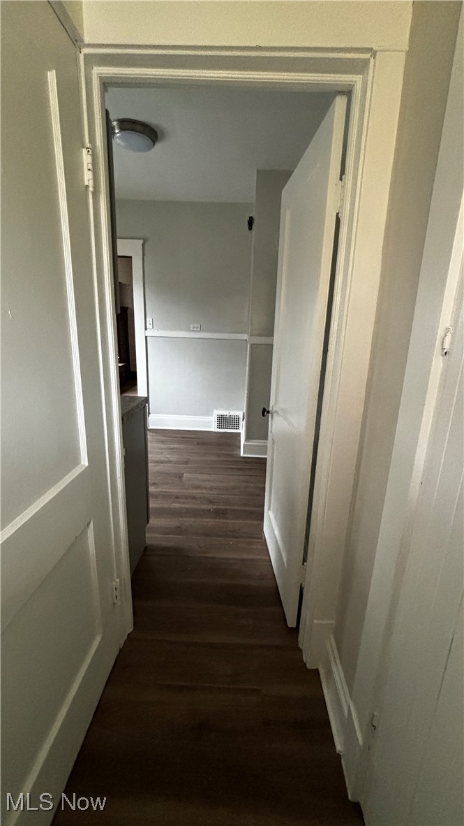 13421 Ashburton Road Cleveland, OH 44110 - Photo 13 of 28 Hall featuring dark hardwood / wood-style flooring