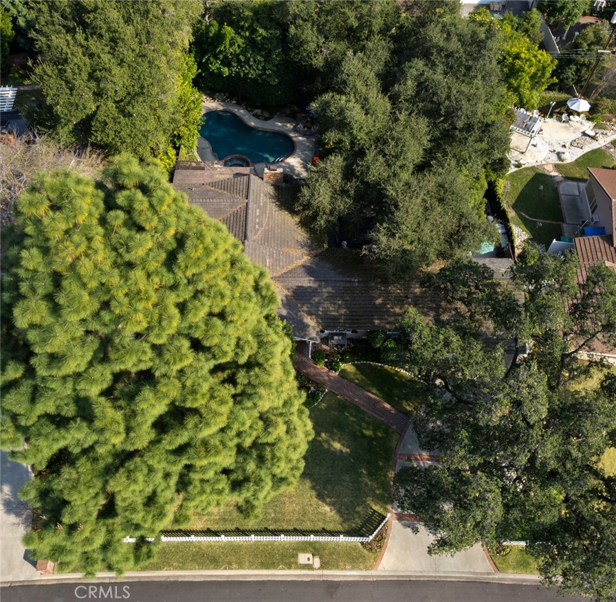 1820 Alta Oaks Drive Arcadia, CA 91006 - Photo 52 of 56 a backyard of a house with lots of green space