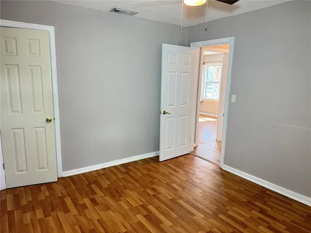 a view of an empty room and window