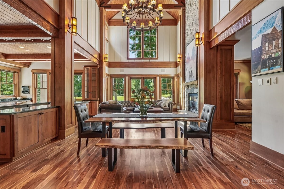50 Larkspur Loop Cle Elum, WA 98922 - Photo 3 of 36 a view of a dining room with furniture window and wooden floor