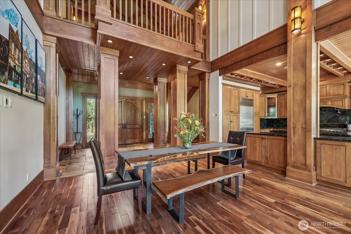 50 Larkspur Loop Cle Elum, WA 98922 - Photo 7 of 36 a view of a balcony with chairs and wooden floor