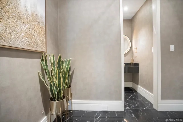 a close view of light plant in a corridor