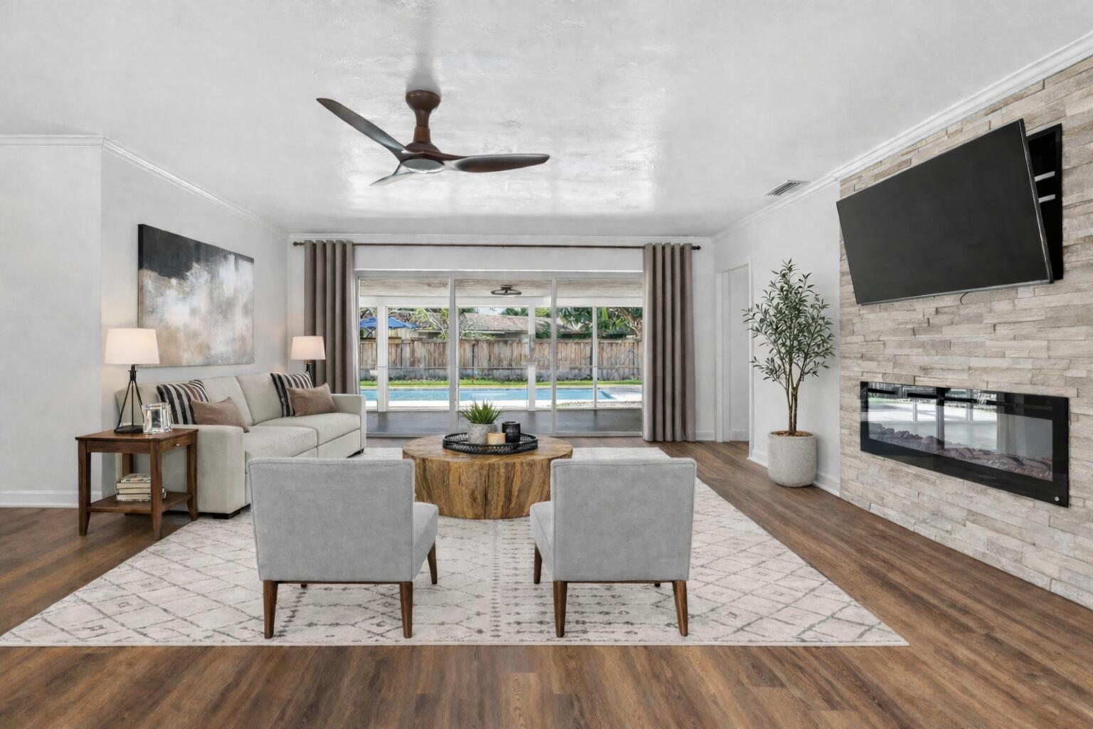 800 Southwest 12th Avenue Boca Raton, FL 33486 - Photo 6 of 32 Staged Living Room