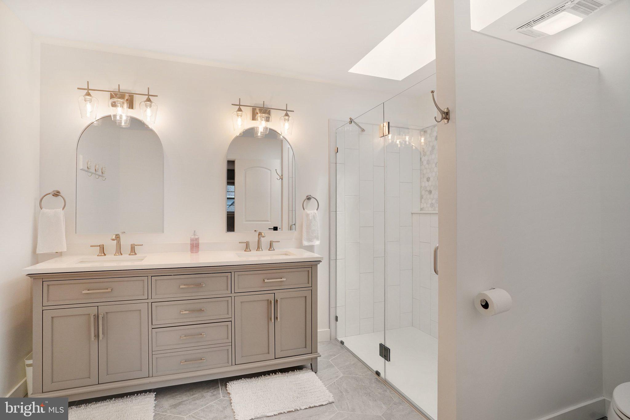 7628 Gralnick Place Springfield, VA 22153 - Photo 29 of 60 Double Sink, skylight on your Primary Bathroom