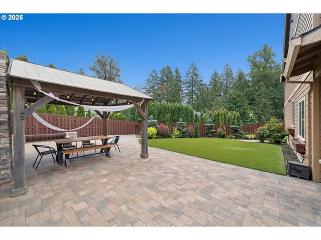 a view of outdoor space with seating